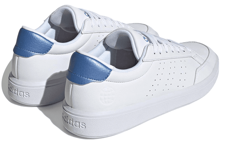 Кроссовки Adidas Neo Nova Court Теннис Скользящие Устойчивые к Износу Низкие Кроссовки для Скейтбординга Женские Белые Синие - изображение 3