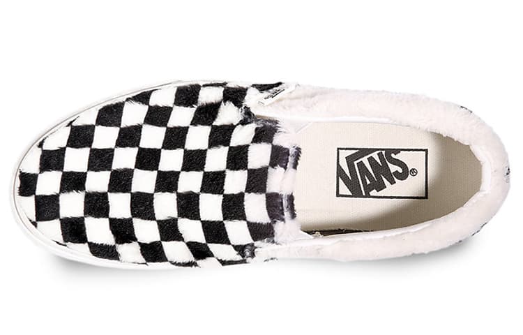 Кроссовки Vans Slip-On Sherpa Black White - изображение 5