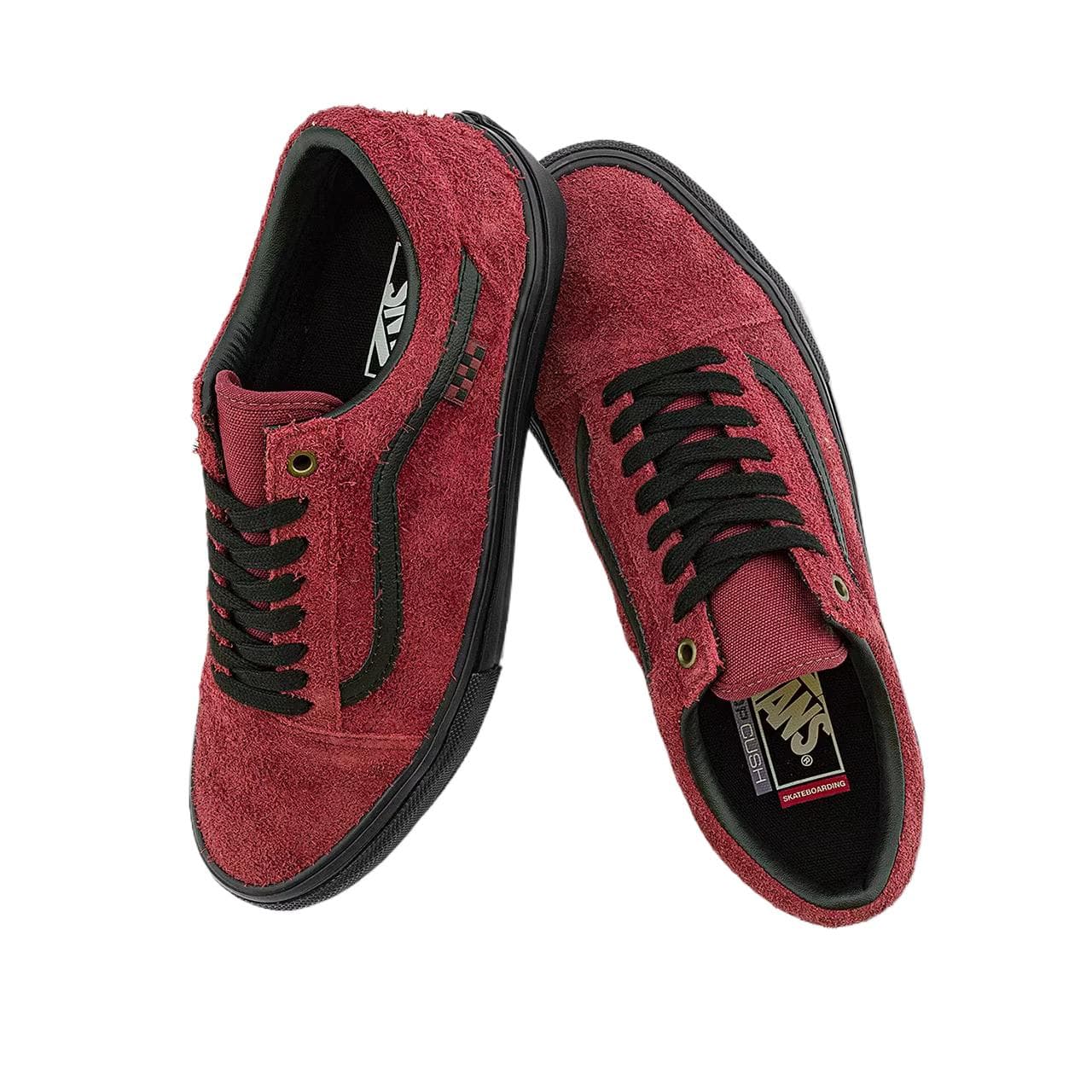 Кроссовки Vans Устойчивая к истиранию низкая обувь для скейтбординга унисекс бордового цвета - изображение 2