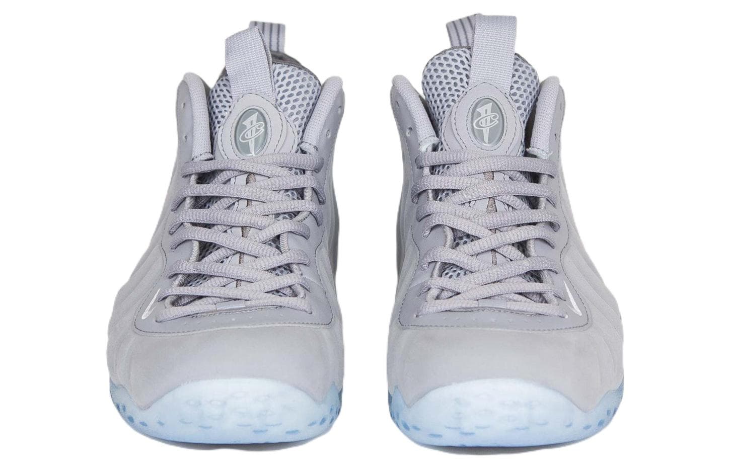 Ретро баскетбольные кроссовки Nike Foamposite One Wolf Grey Suede - изображение 3