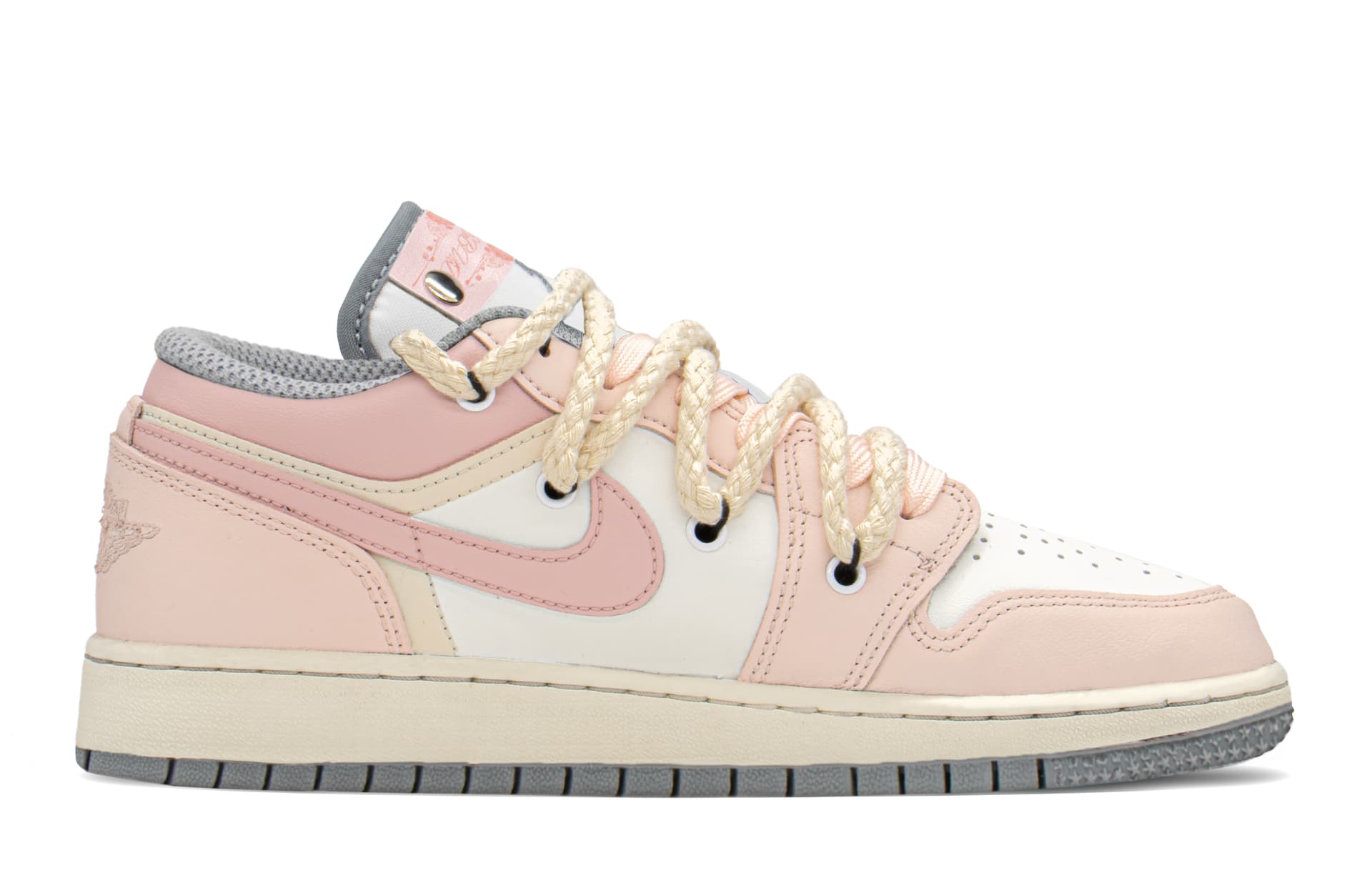 Кроссовки для баскетбола Jordan Air Jordan 1 Low GS Pink - изображение 2