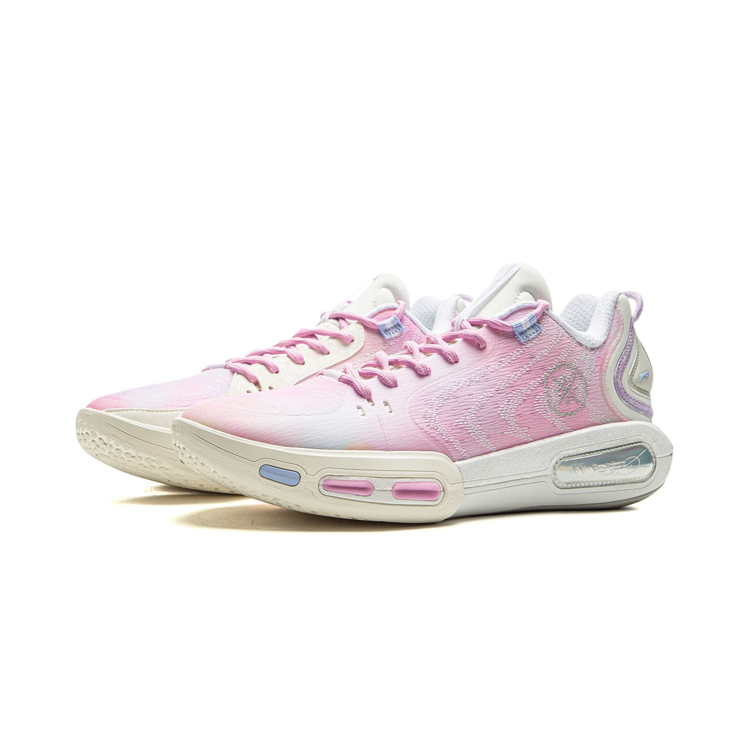 Кроссовки для баскетбола Li NING Wade Shadow 7 Low Топ Баскетбольные кроссовки Мужской Розово-фиолетовый - изображение 3