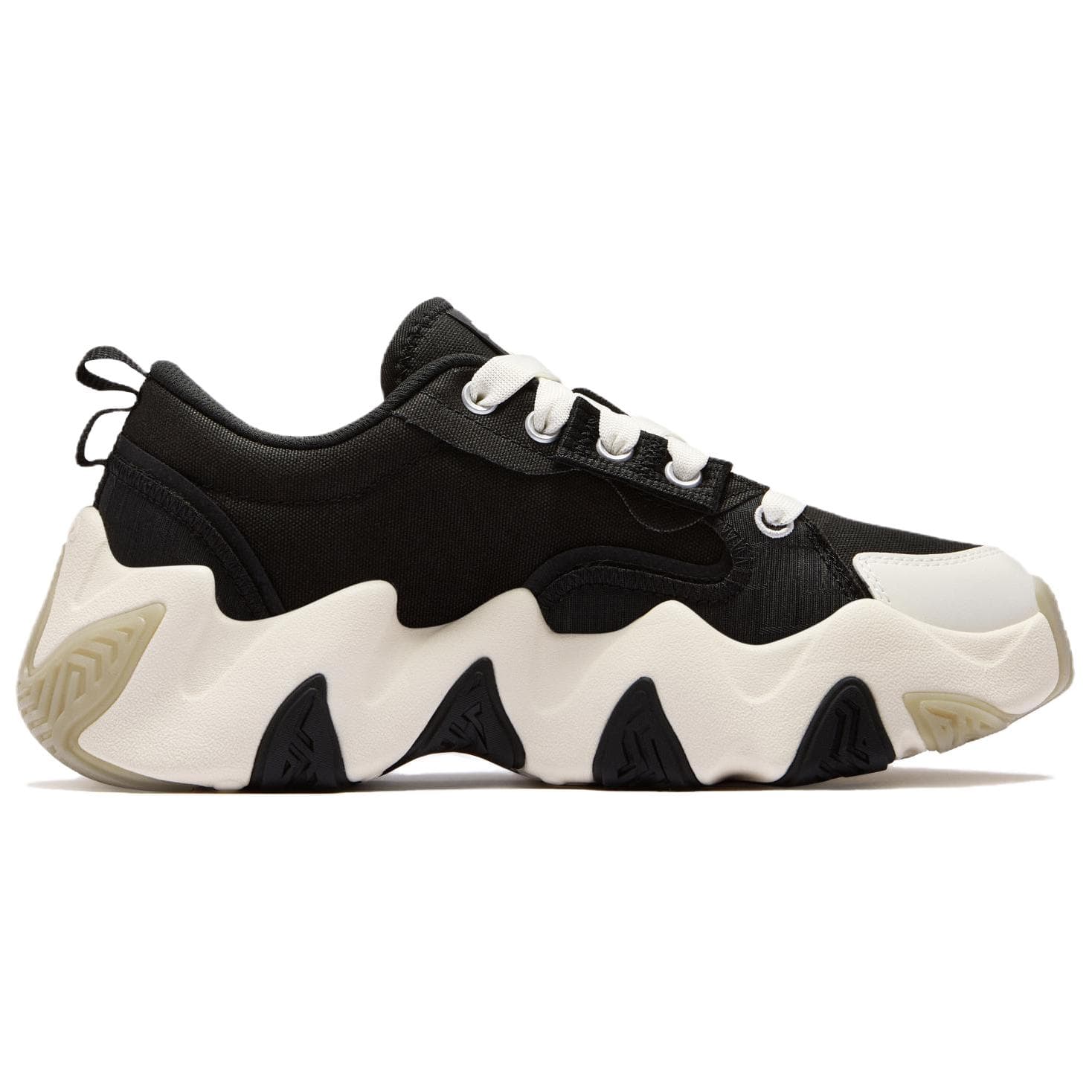 Кроссовки FILA FUSION STARFISH CANVAS Низкие кеды массивные кроссовки женские черный микро-белый - изображение 2