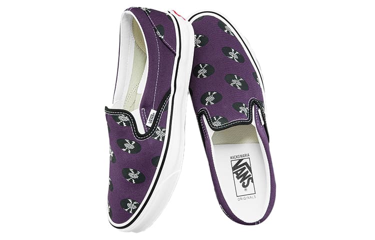 Кроссовки WACKO MARIA x Vans Slip-On LX Purple - изображение 4