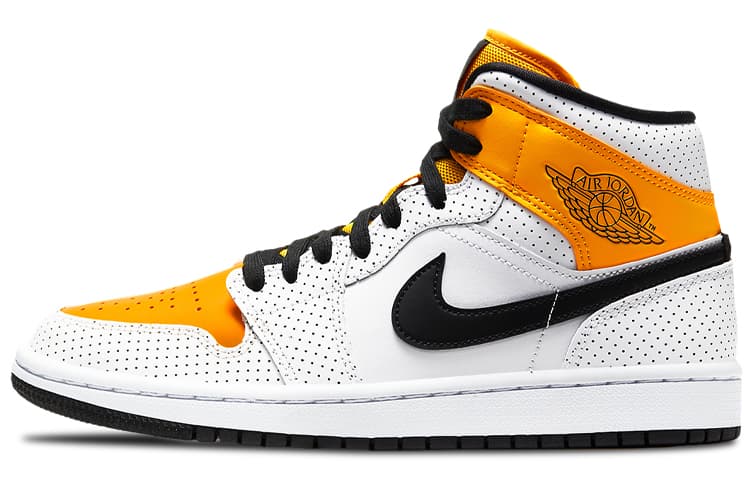 Ретро баскетбольные кроссовки Jordan Air Jordan 1 Mid "Laser Orange"