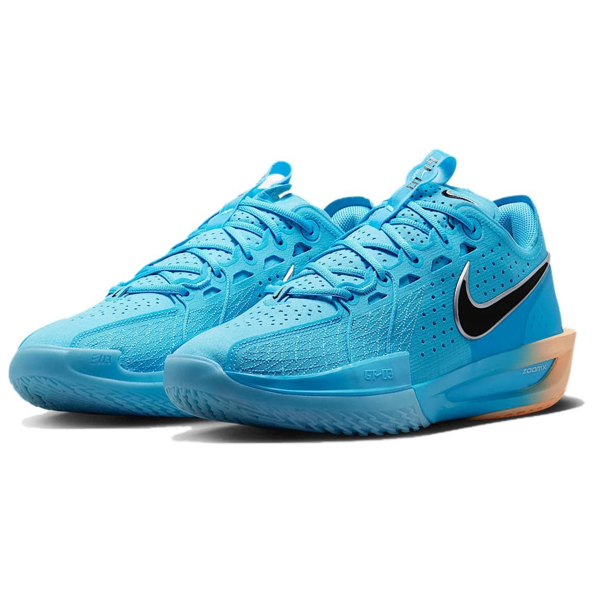 Кроссовки для баскетбола Nike G.T. Cut 3 Противоскользящие Устойчивые к истиранию Низкие Баскетбольные кроссовки Мужские Синий Черный - изображение 3