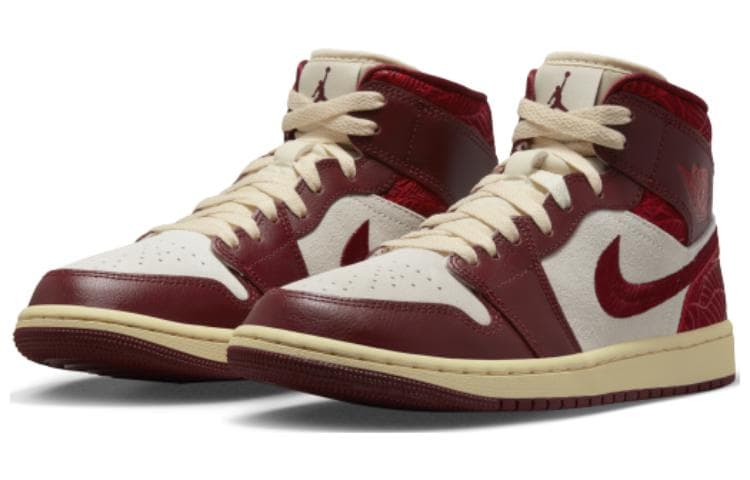 Ретро баскетбольные кроссовки Jordan Air Jordan 1 Mid SE WMNS "Tiki Leaf" - изображение 2