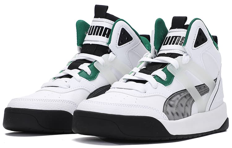 Кроссовки PUMA Backcourt Mid White Green - изображение 3
