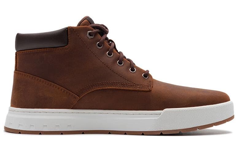 Кроссовки Timberland Противоскользящие Износостойкие MID Скейтборд Кроссовки Мужские Коричневые - изображение 2