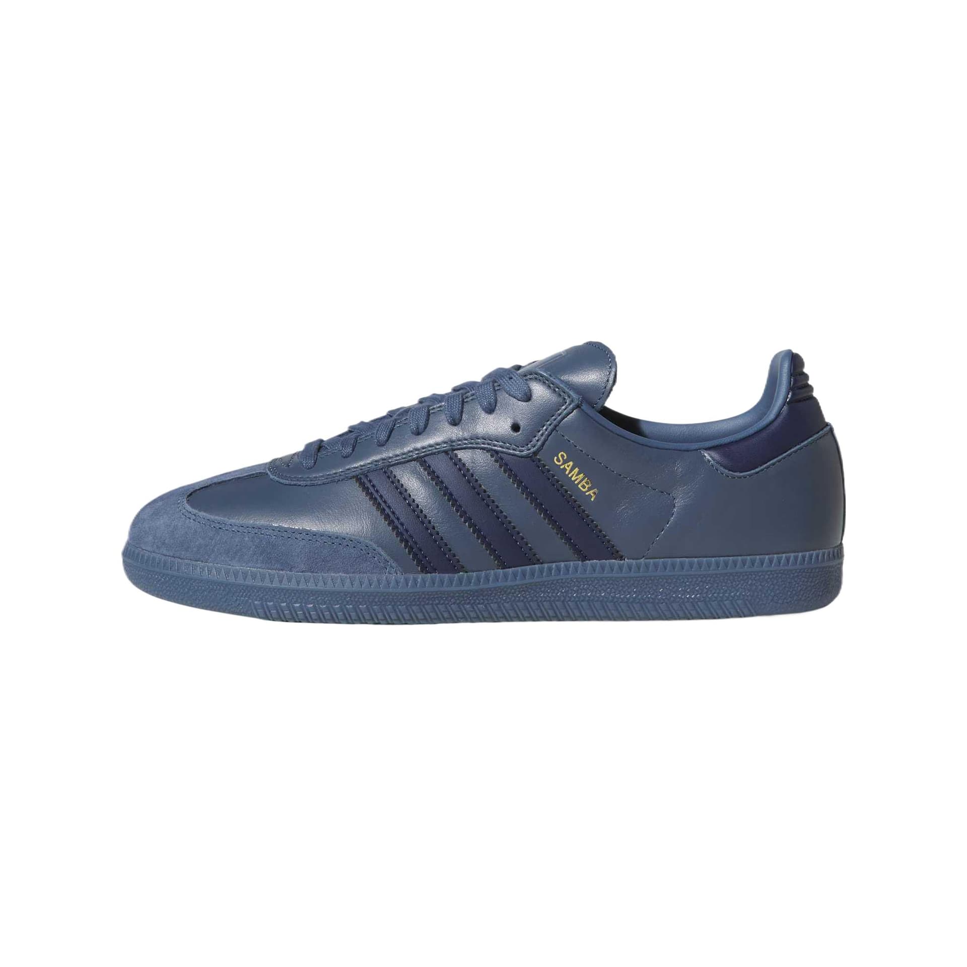 Кроссовки для спортзала Adidas Originals Samba ADV Устойчивые к истиранию Дышащие Низкие Кроссовки для тренировок Унисекс Мягкие Ink Синий - изображение 1