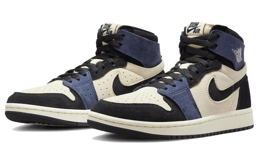 Ретро баскетбольные кроссовки Jordan Air Jordan 1 Zoom CMFT 2 Blue White Black - изображение 3