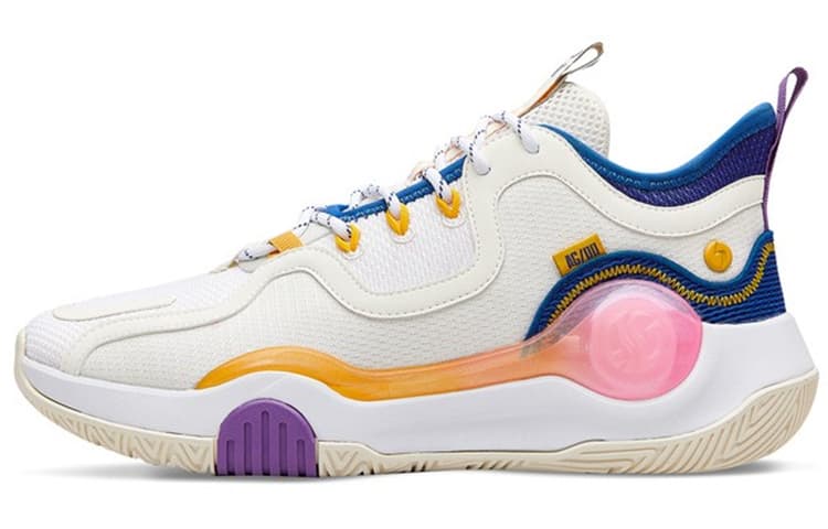 Кроссовки для баскетбола 361° AG Basketball Shoes White Yellow - изображение 1