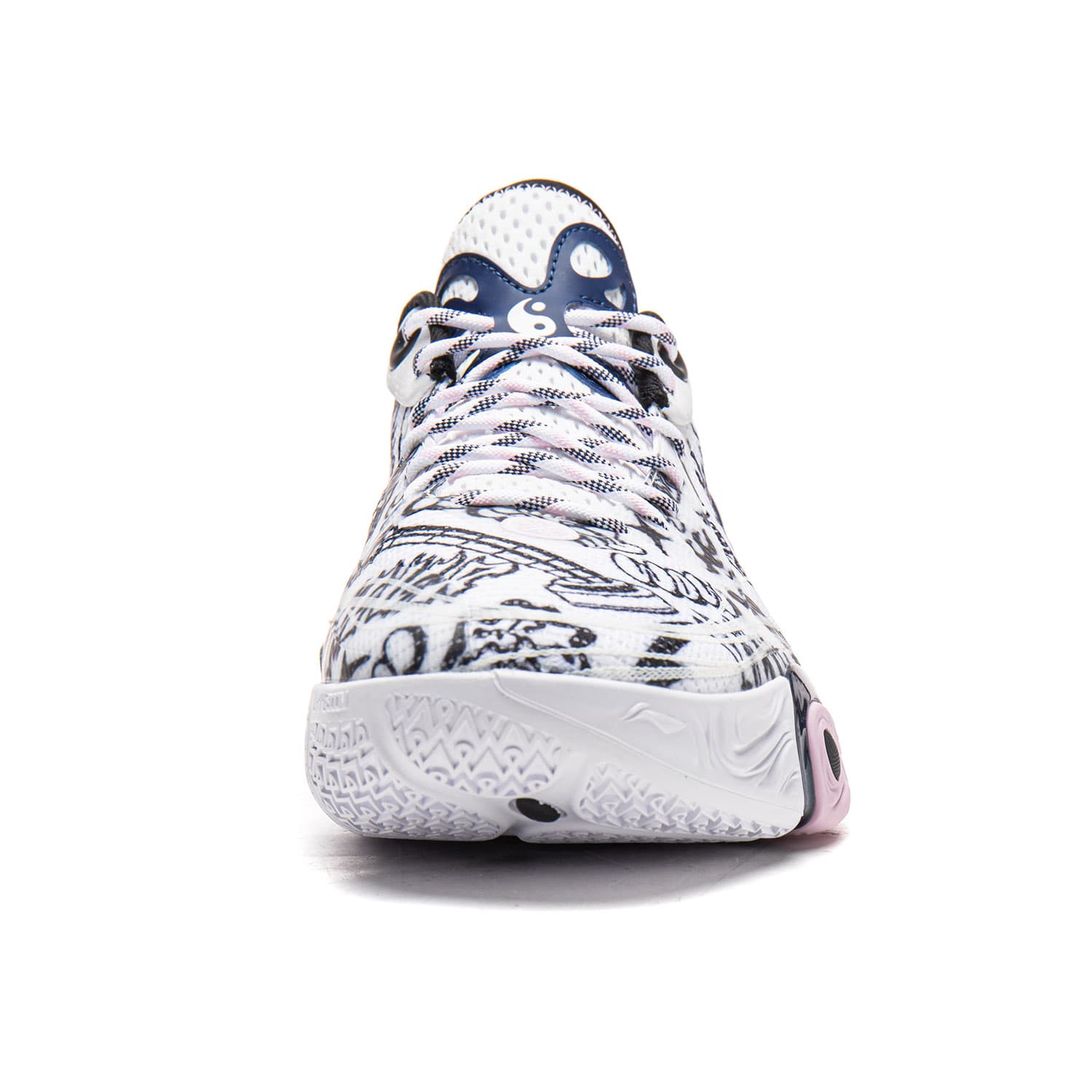Кроссовки для баскетбола Li NING DLO 1 Амортизация Low Топ Баскетбольные кроссовки Мужской Белый черный - изображение 7