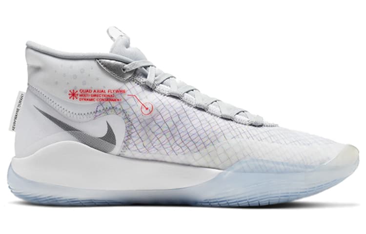 Кроссовки для баскетбола Nike KD 12 Zoom White Wolf Grey - изображение 2