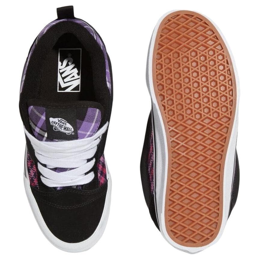 Кроссовки Vans Knu Skool Устойчивая к истиранию низкая обувь для скейтбординга унисекс черного и фиолетового цвета - изображение 4