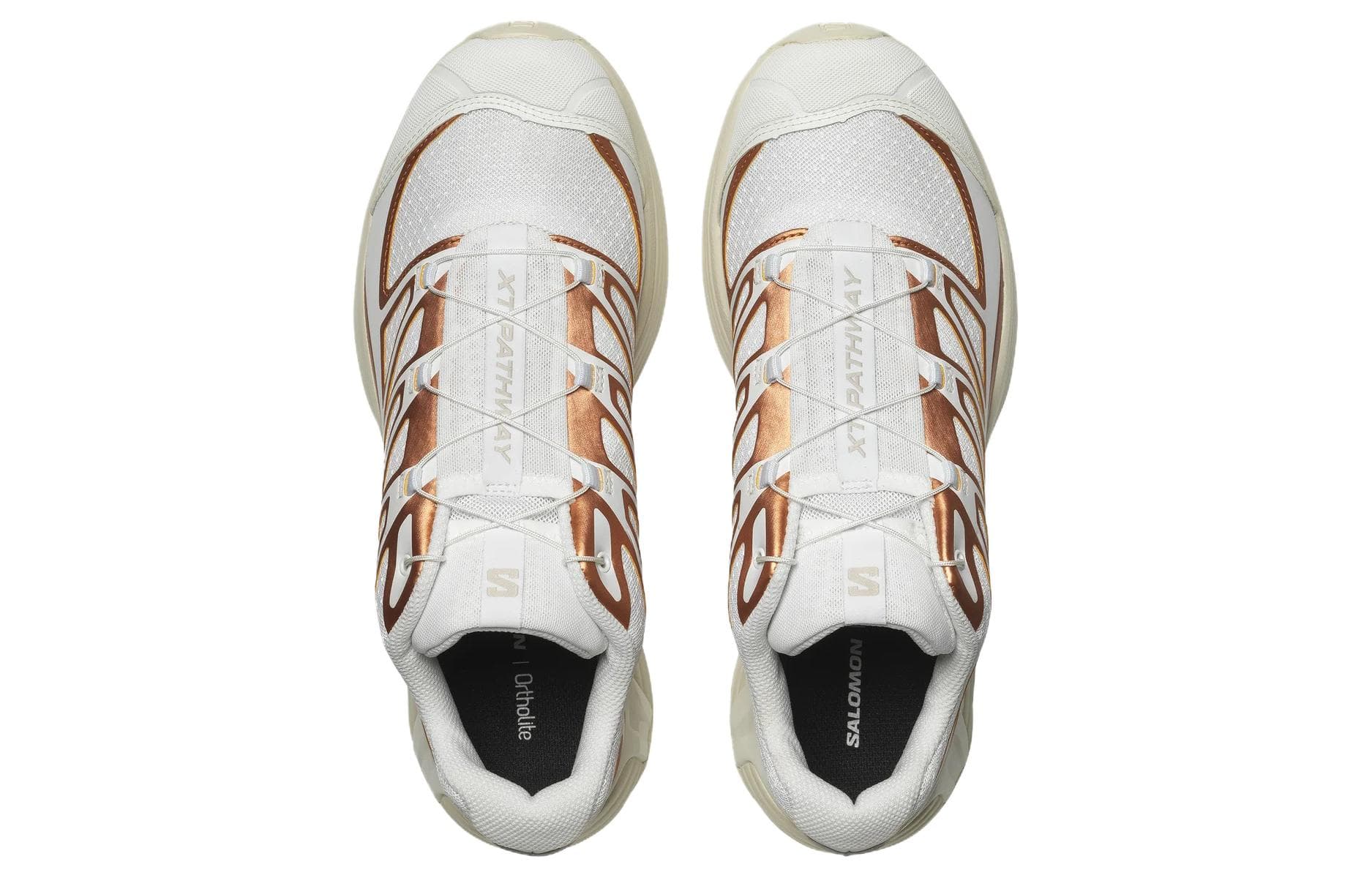 Кроссовки для бега Salomon XT-Pathway White Gold - изображение 4