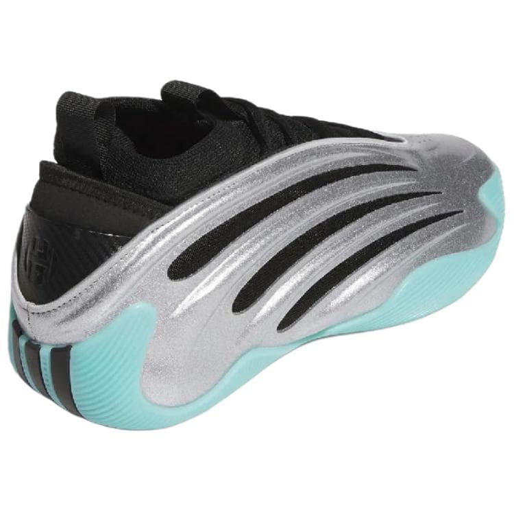 Кроссовки для баскетбола Adidas Harden Vol.9 Удобный MID Топ Баскетбольные кроссовки Унисекс Серебристo-черный - изображение 4
