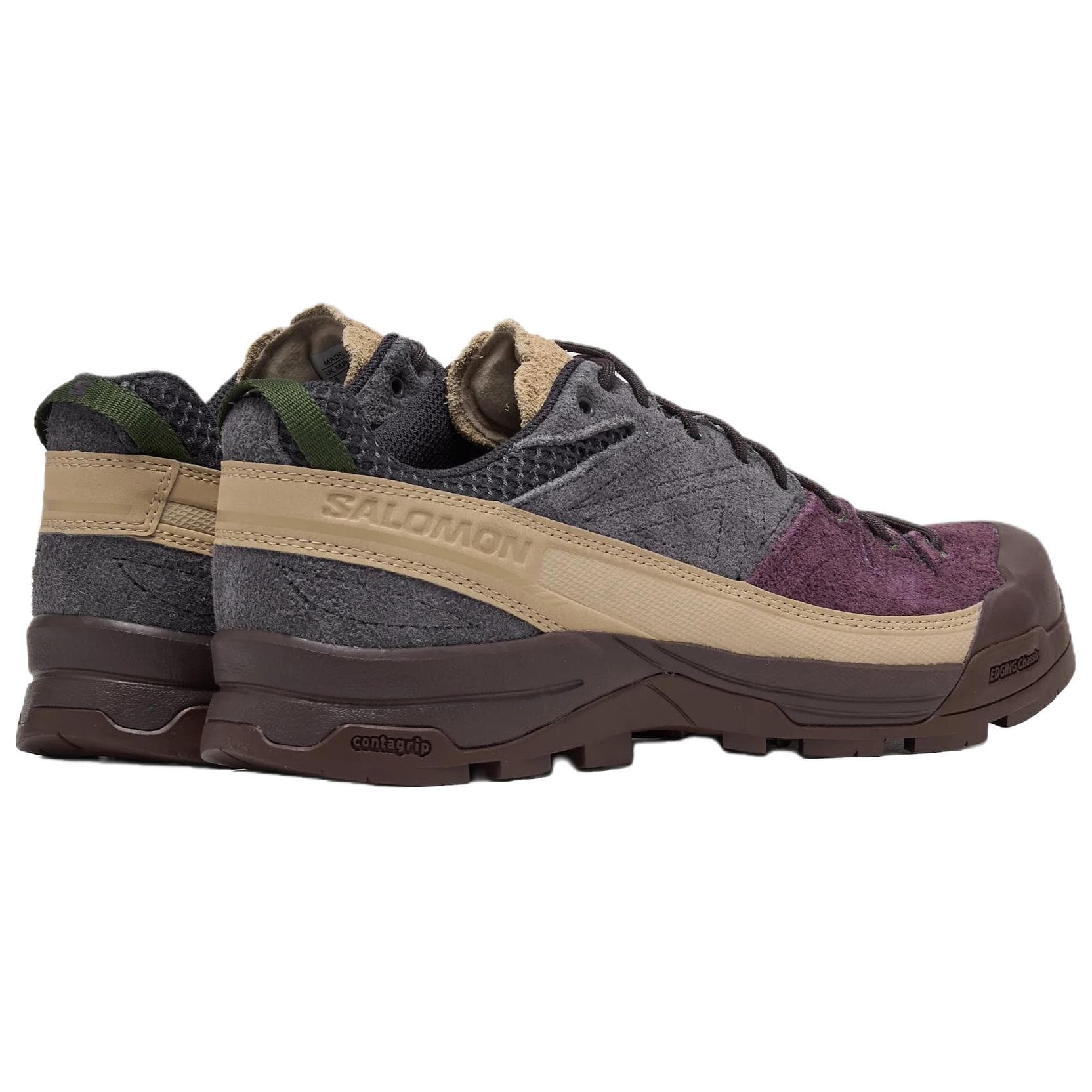 Кроссовки для бега SALOMON X Alp Дышащий Low Топ Беговые кроссовки Унисекс Красный Сливовый - изображение 4