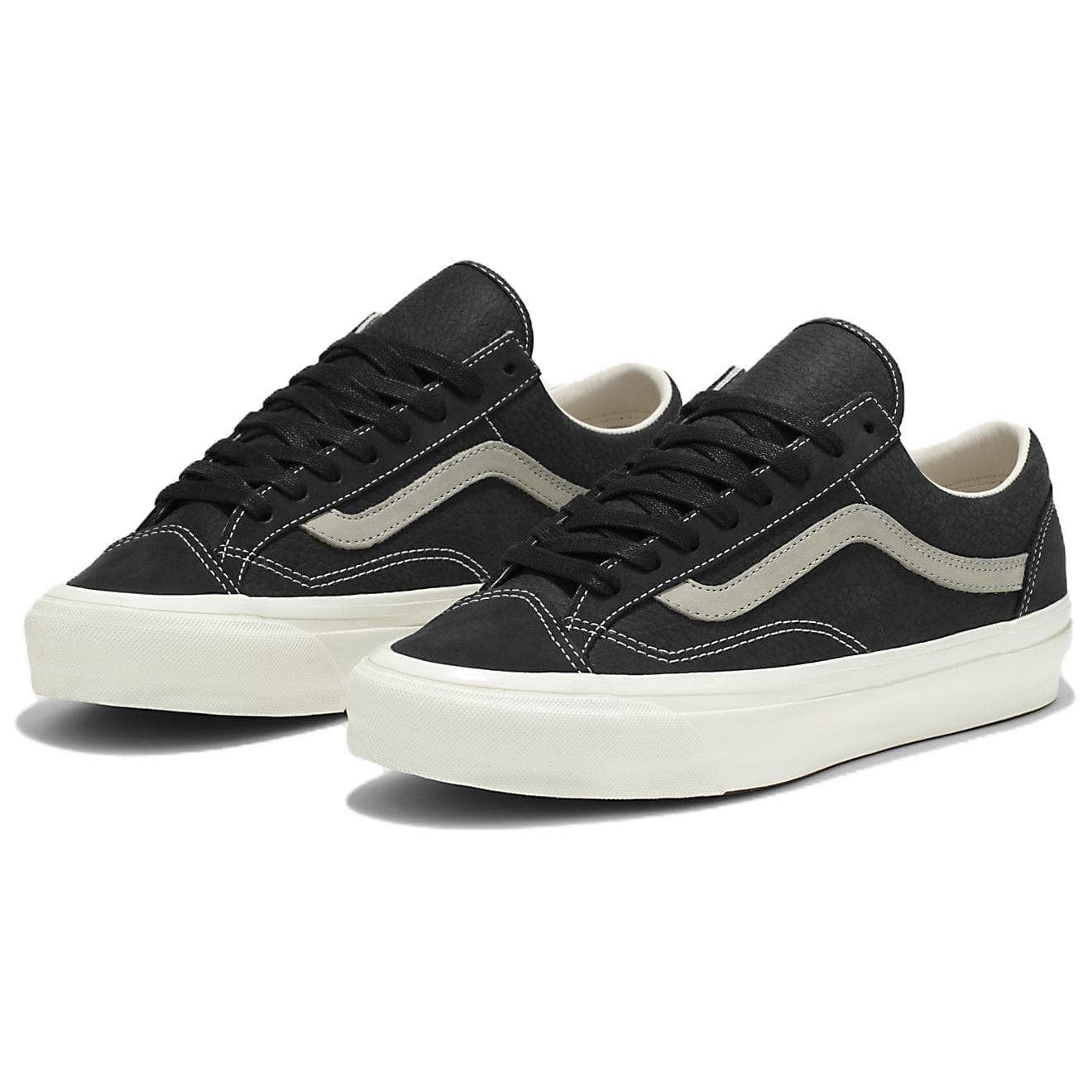 Кроссовки Vans Premium Old Skool Устойчивая к истиранию Низкая Скейтборд Обувь Унисекс Черная - изображение 2