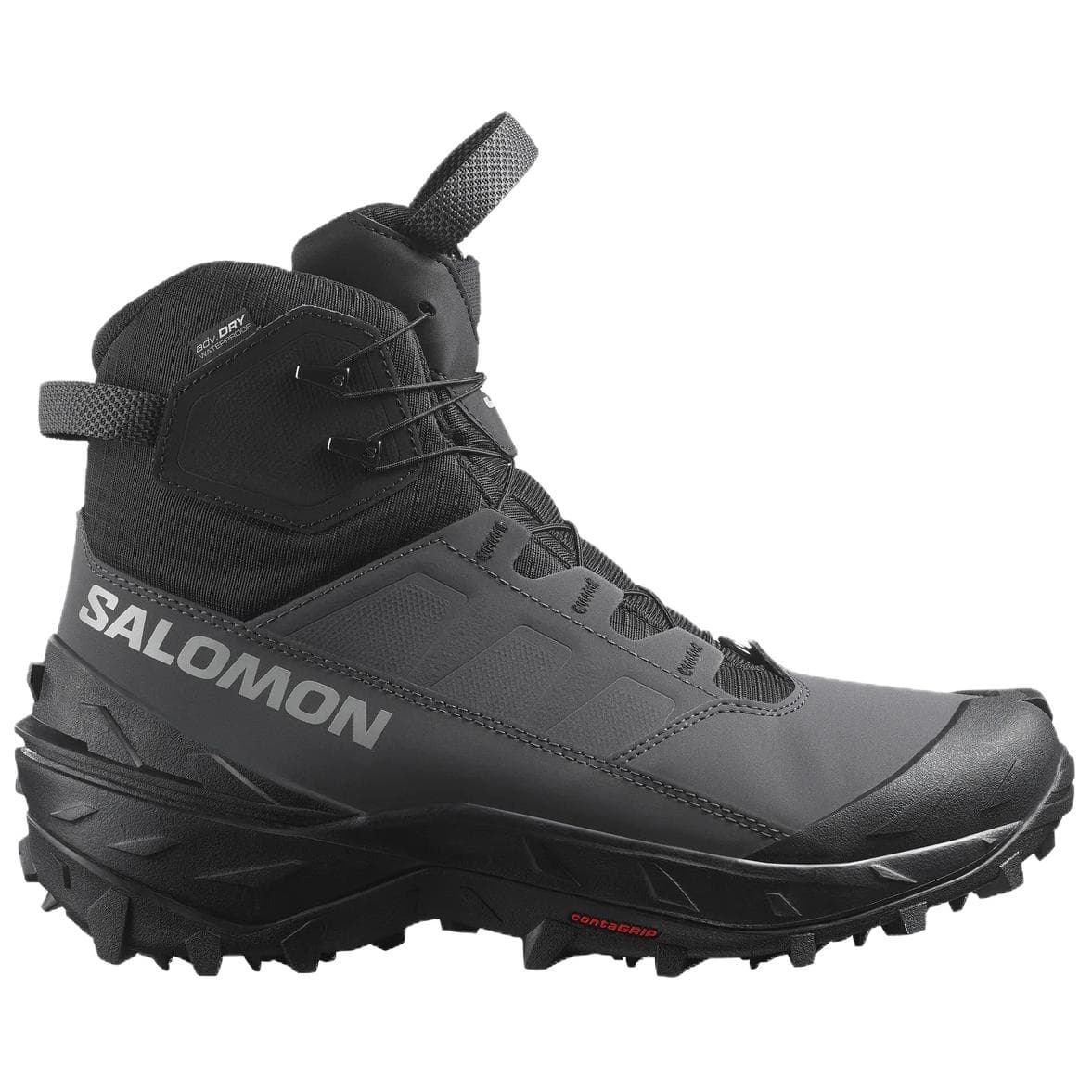 Кроссовки Salomon противоскользящая устойчивая к истиранию высокая походная обувь мужская черная - изображение 2