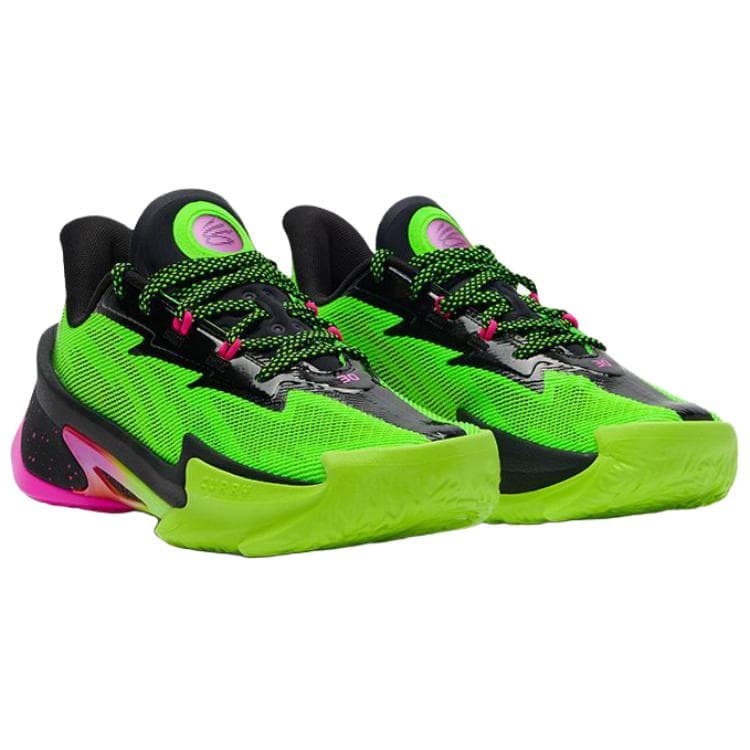 Кроссовки для баскетбола Under Armour CURRY SERIES 7 Баскетбольные кроссовки Унисекс Зелёный - изображение 3