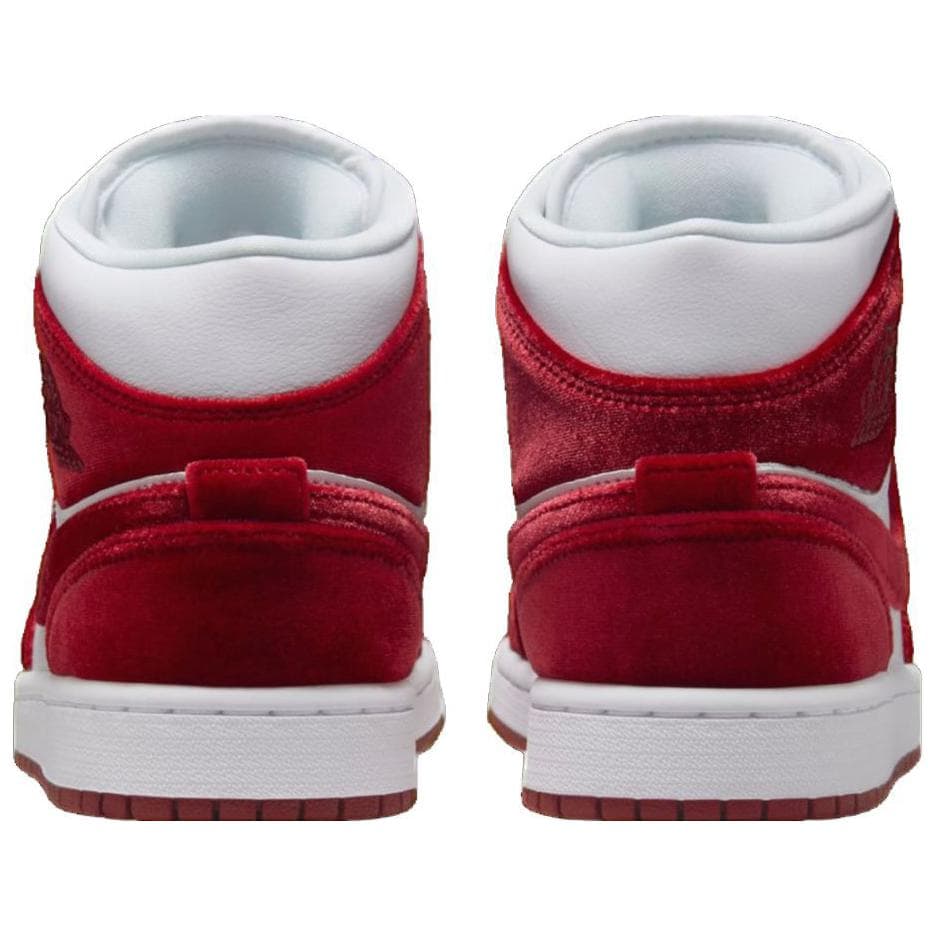 Ретро баскетбольные кроссовки Jordan Air Jordan 1 Mid "Red Velvet White" - изображение 5