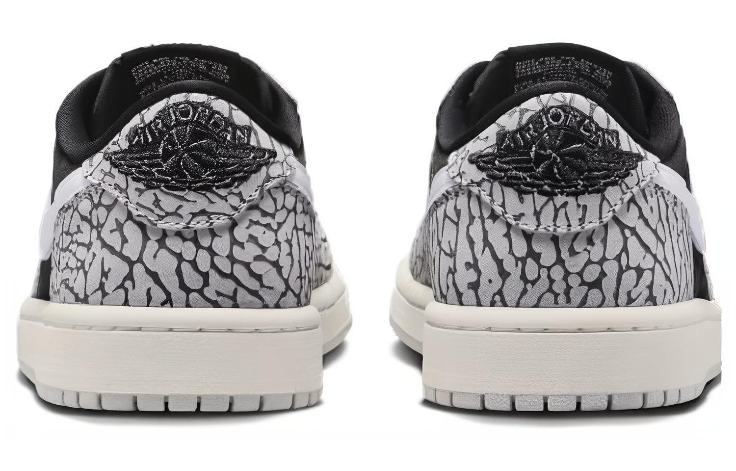Ретро баскетбольные кроссовки Jordan Air Jordan 1 Low "Black Cement" - изображение 5