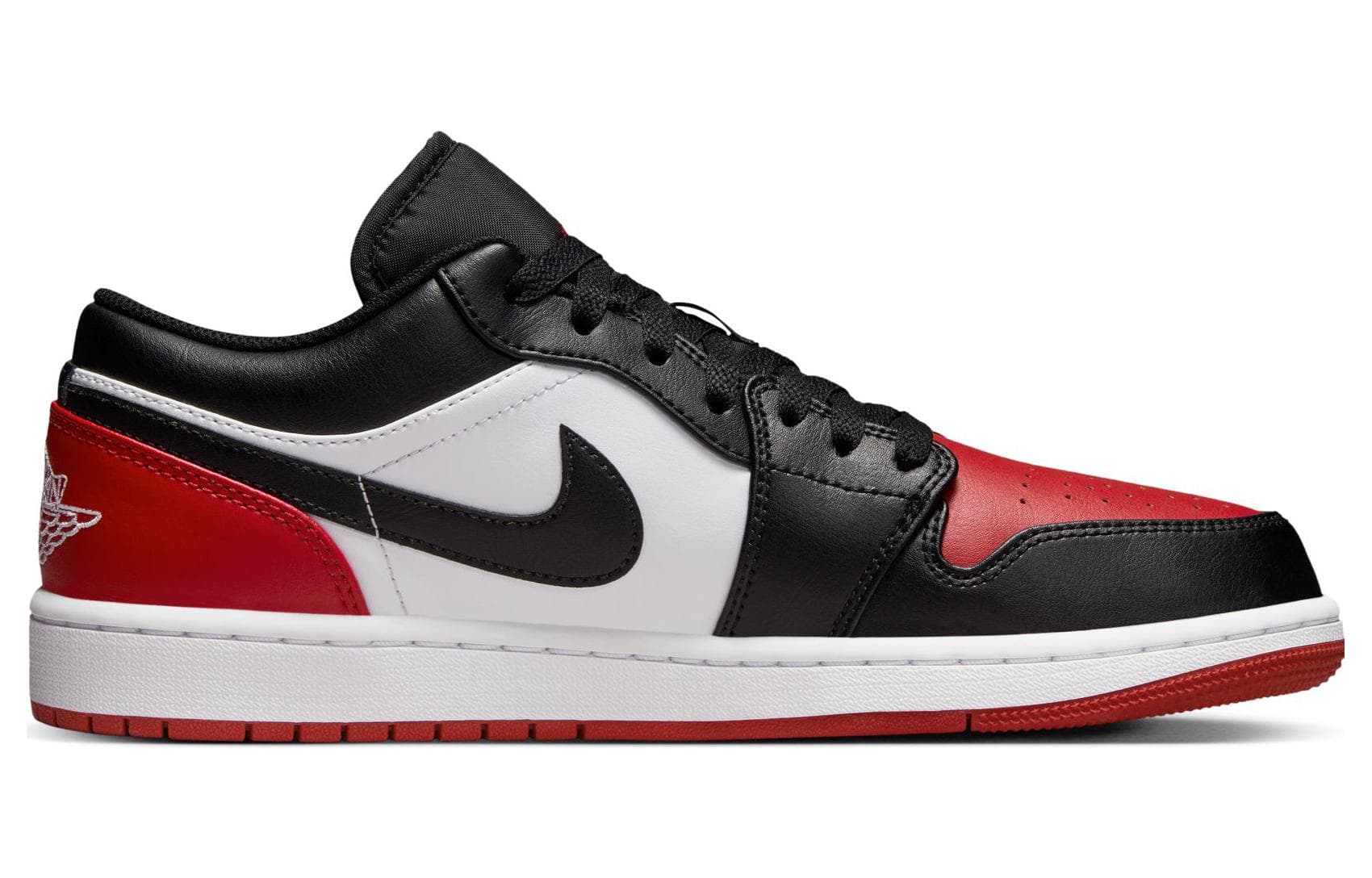 Ретро баскетбольные кроссовки Jordan Air Jordan 1 Low "Bred Toe" - изображение 2
