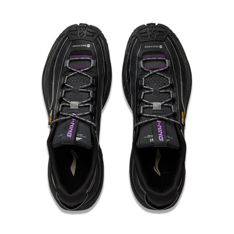 Кроссовки Li NING Outdoor CounterFlow Xingchuan Дышащий Low Топ Поход Обувь Унисекс Ночной черный - изображение 4