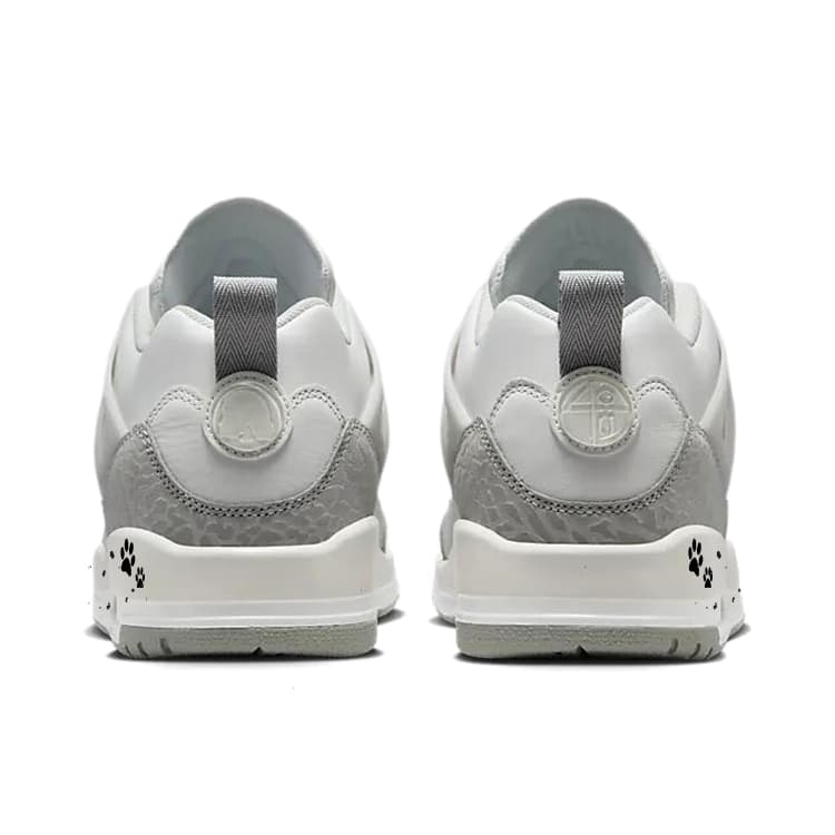 Ретро баскетбольные кроссовки Jordan Spizike White Grey - изображение 4
