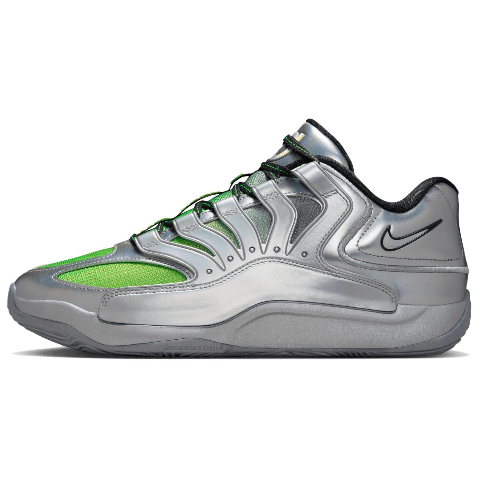 Кроссовки для баскетбола Nike KD 18 Противоскользящие Устойчивые к износу Низкие Баскетбольные кроссовки Мужские Серебристо-серые - изображение 1