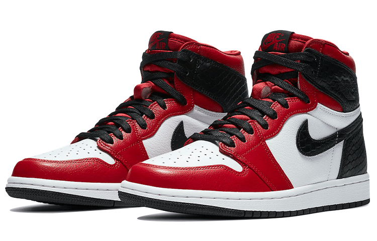 Ретро баскетбольные кроссовки Jordan Air Jordan 1 High OG "Satin Red" - изображение 3
