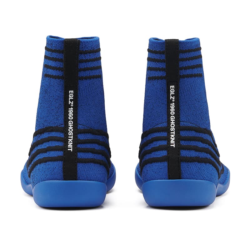 Ретро баскетбольные кроссовки EQLZ EQUALIZER Ткань Легкий Anti Slip High Top Винтажные Баскетбольные Кроссовки Унисекс Синий - изображение 4