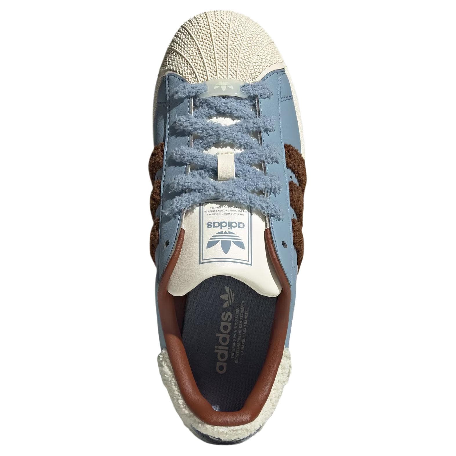 Кроссовки Adidas Originals Superstar 2 Синтетическая кожа Скейтборд Обувь Женская Синяя - изображение 4