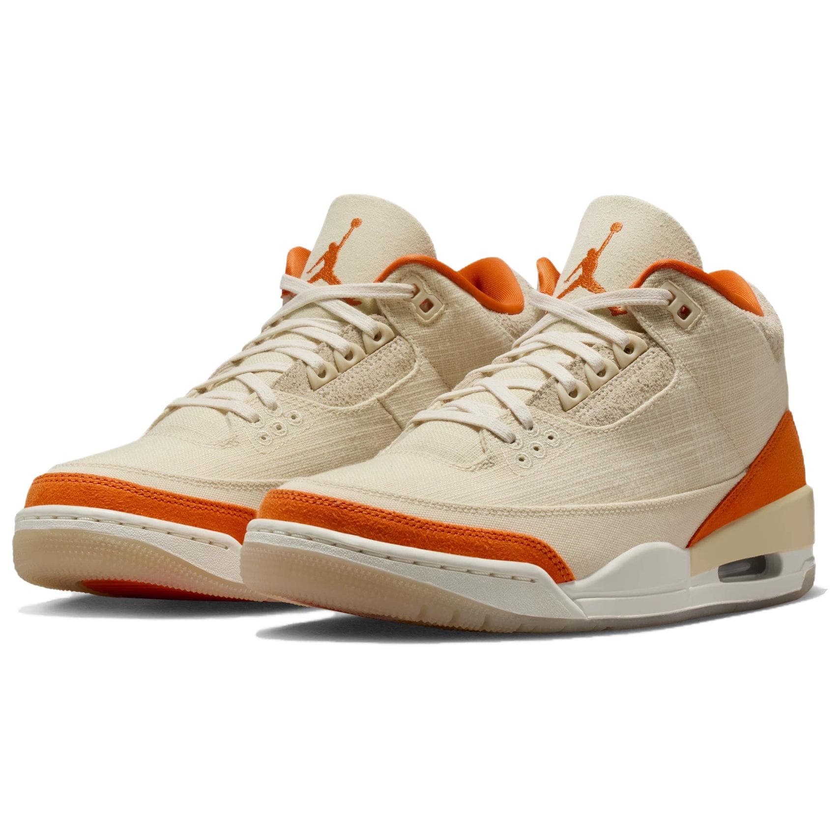 Ретро баскетбольные кроссовки Jordan Air Jordan 3 MID Топ Ретро Баскетбольные Кроссовки Женские Бежевые - изображение 3