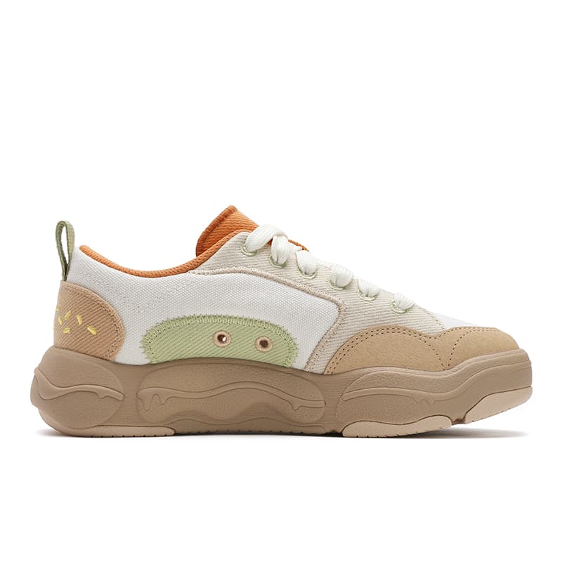 Кеды FILA BURGER Обувь для гамбургеров Low Top Sneakers Женские Белый Коричневый - изображение 2