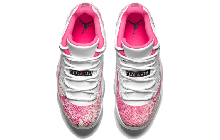 Ретро баскетбольные кроссовки Jordan Air Jordan 11 Pink Snakeskin - изображение 4