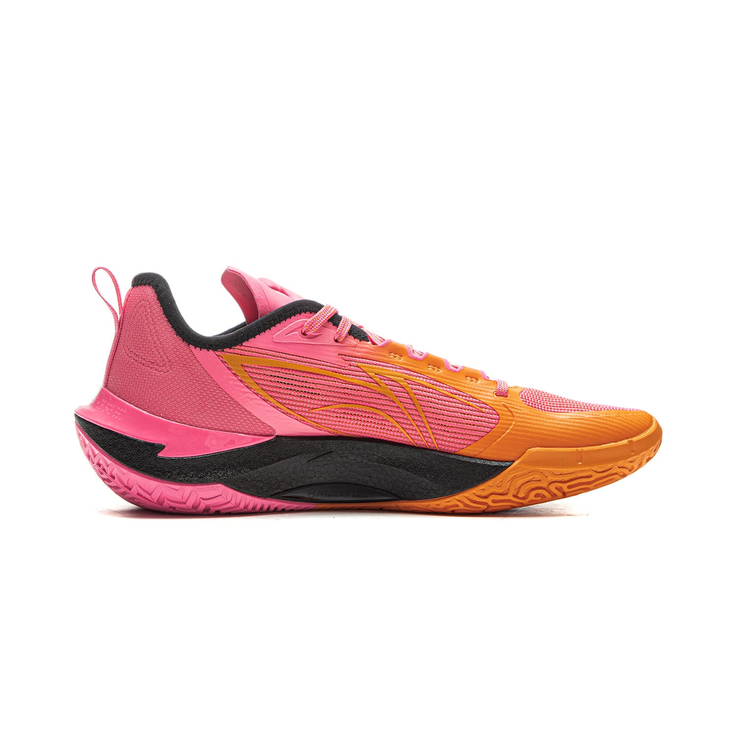 Кроссовки для баскетбола Li NING Hurricane Low Топ Баскетбольные кроссовки Мужской Розовый оранжевый - изображение 2