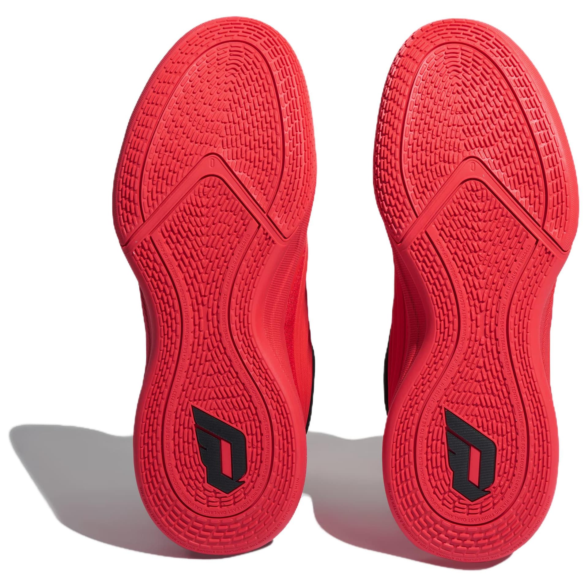 Кроссовки для баскетбола Adidas Dame 10 Лоу-топы Баскетбольные кроссовки Мужской Красный - изображение 2