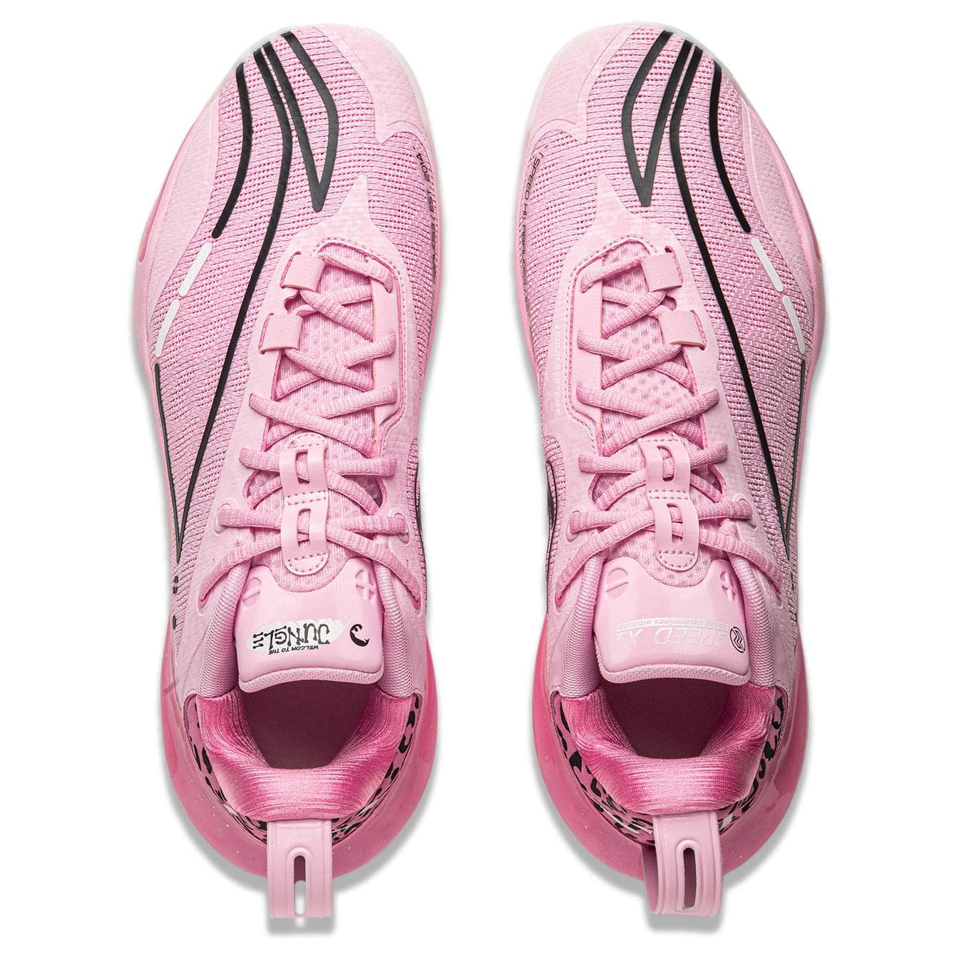 Кроссовки для баскетбола Li NING Flash Strike 11 Low Топ Баскетбольные кроссовки Мужской Бриллиантово-розовый - изображение 4