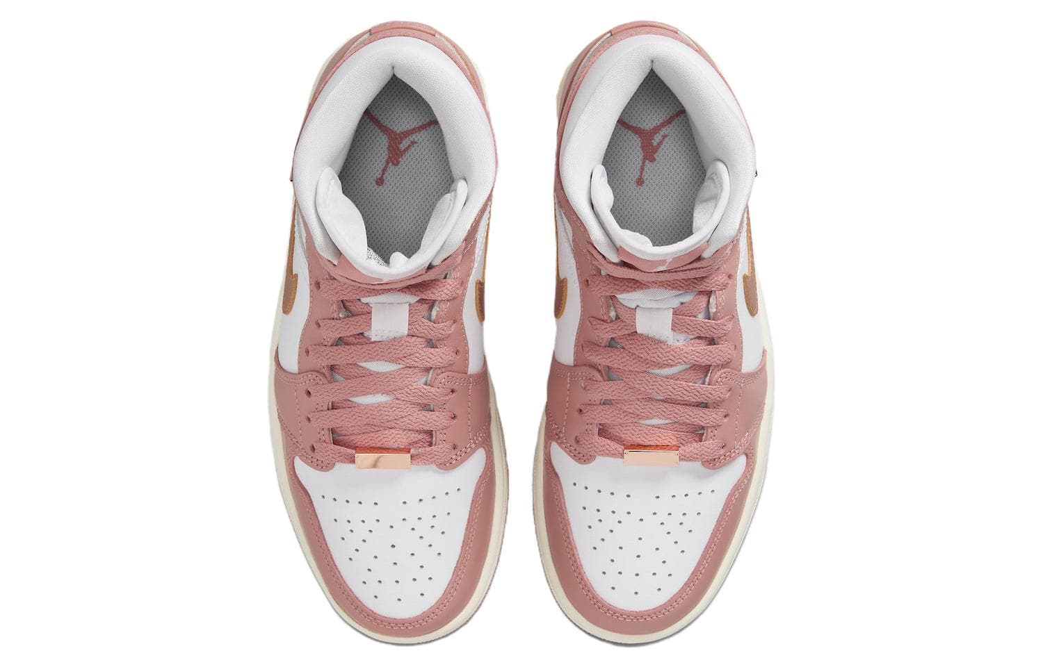 Ретро баскетбольные кроссовки Jordan Air Jordan 1 Mid SE "Red Stardust" - изображение 4