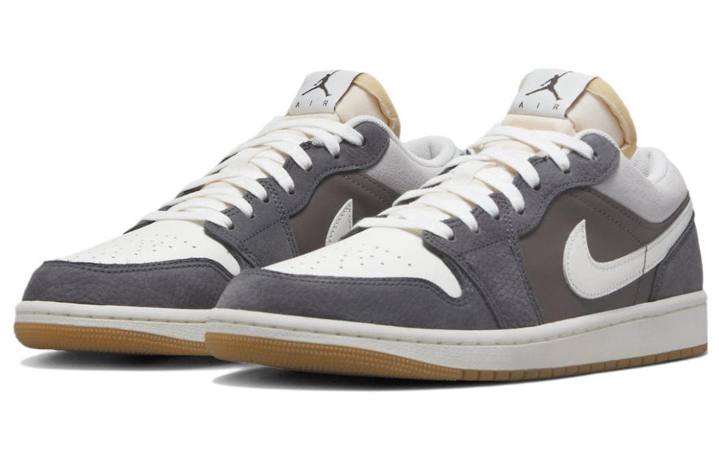 Ретро баскетбольные кроссовки Jordan Air Jordan 1 Low Korea Exclusive Grey White - изображение 3