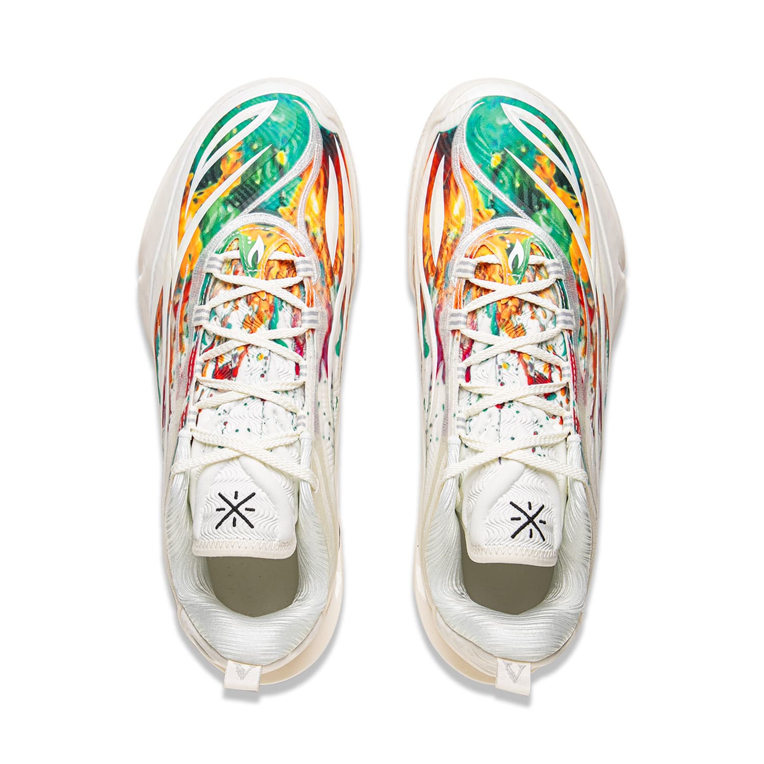 Кроссовки для баскетбола Li-Ning Wade 808 5Ultra v2 Фейерверк Легкий гибкий стабильный поддержка покрытие антискручивание лоу-топы баскетбольные кроссовки мужской шампанский белый - изображение 4