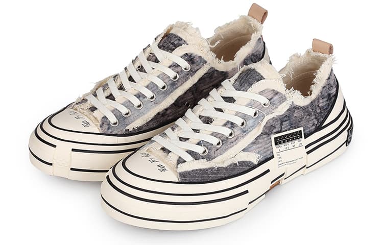 Кроссовки xVESSEL G.O.P. Lows "Corduroy Gray Tie-dye" - изображение 3
