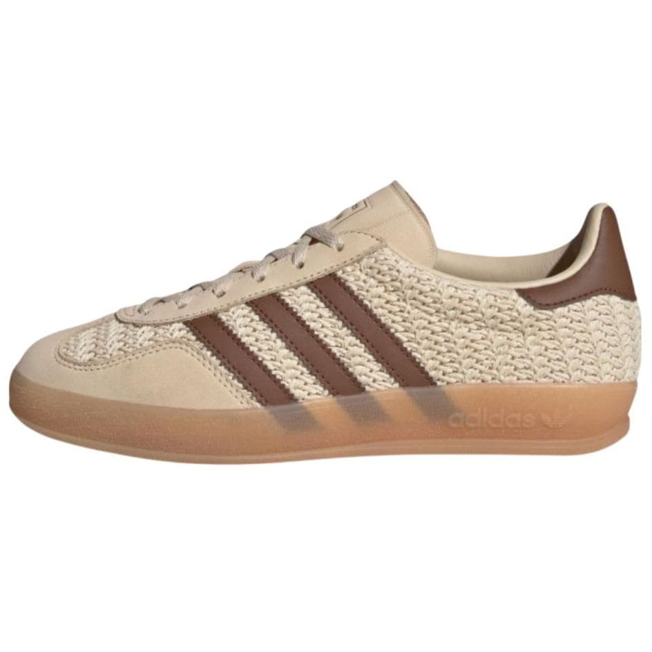 Кроссовки Adidas Originals GAZELLE INDOOR Low Топ Скейтборд Обувь Женская Бежевая Коричневая - изображение 1