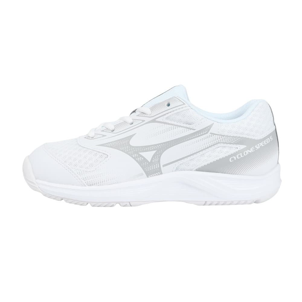 Кроссовки для спортзала Mizuno противоскользящие устойчивые к истиранию низкие кроссовки для тренировок унисекс белые и серые - изображение 1