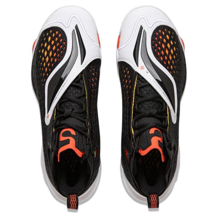 Кроссовки для баскетбола Li-Ning Way of Wade 5 Ultra Bouncy Technology Амортизация Стабильный Поддержка Покрытие Удобный Амортизация Противоскользящий Износостойкий Дышащий Oтскок Сцепление Мид-топ Баскетбольные кроссовки Мужской Черный белый - изображение 4