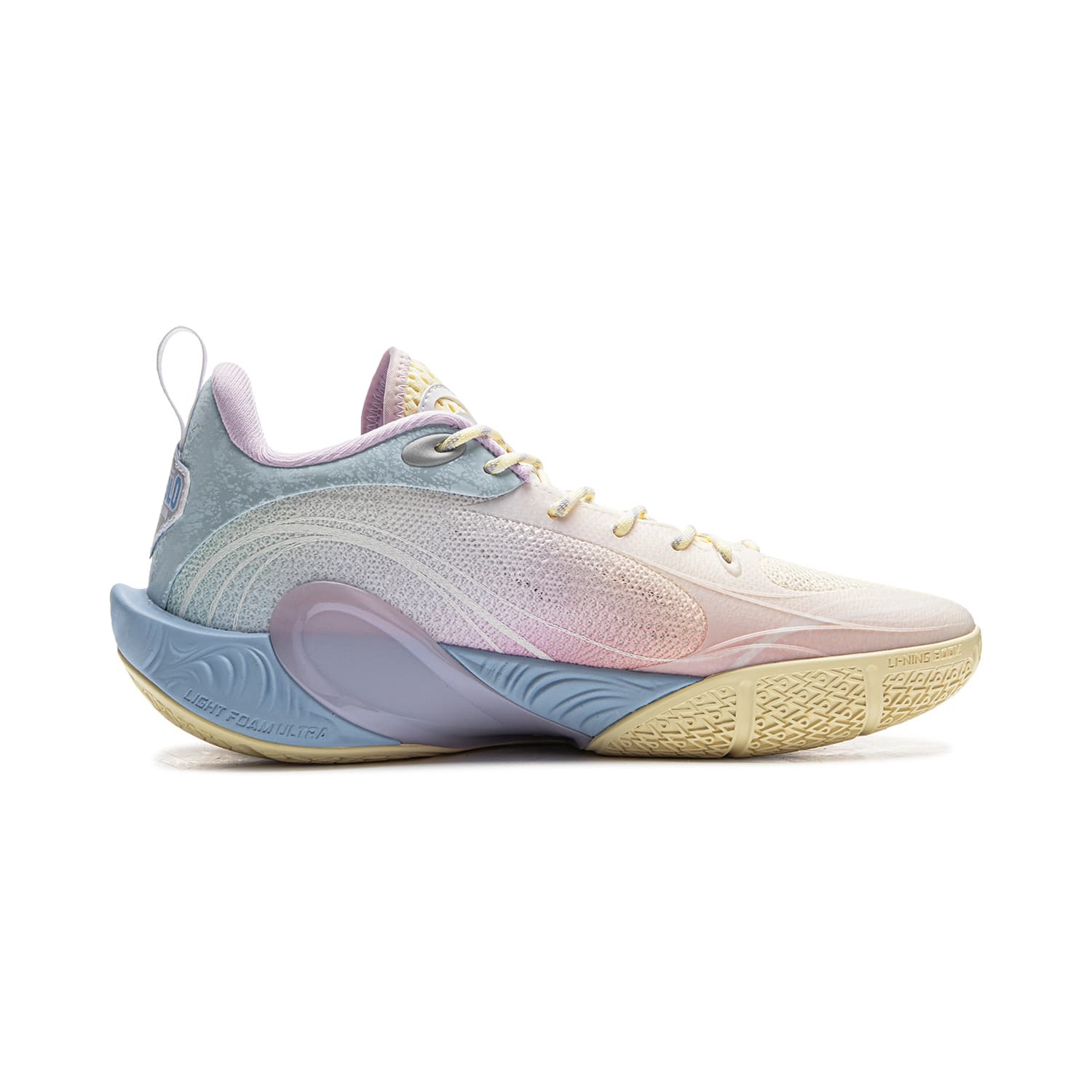 Кроссовки для баскетбола Li-Ning DLO1 Training Camp Russell 1st Generation Технология BOOM Стабильная поддержка Амортизация Отскок Сцепление Лоу-топы Баскетбольные кроссовки Мужской Желто-голубой - изображение 2