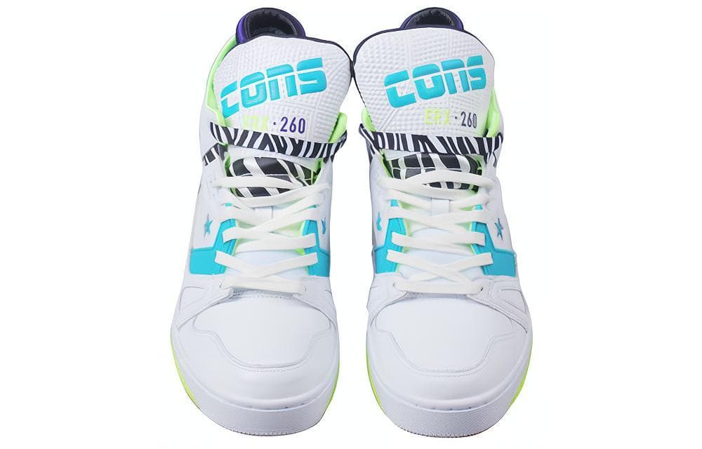 Ретро баскетбольные кроссовки Converse ERX 260 Mid White Blue - изображение 3
