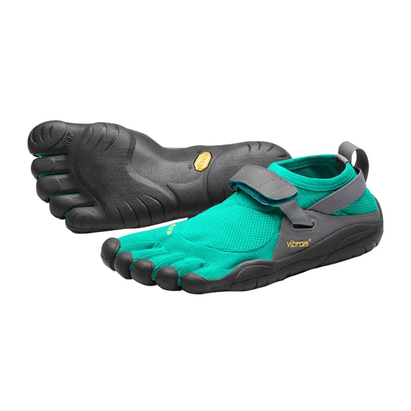 Кроссовки для спортзала Vibram KSO FIVE Fingers Обувь Низкий Верх Тренировочные Кроссовки Женские Синие Зеленые - изображение 2